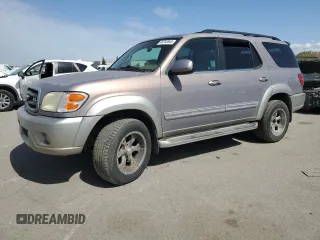 2002 Toyota Sequoia SR5 with VIN 5TDZT34A72S131364, listed as a Copart auction lot 48763845 with 195,012 mi miles and Salvage Title. Bid and sale history available at carsss.com. Image 1.
