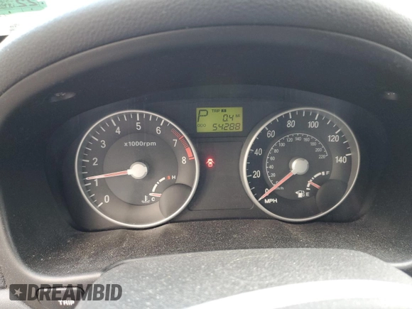 2007 Hyundai Accent SE with VIN KMHCN36C37U035020, listed as a Copart auction lot 75722614 with 54,288 mi miles and Clean Title. Bid and sale history available at carsss.com. Image 9.