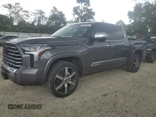 2022 Toyota Tundra Capstone Hybrid with VIN 5TFVC5DB7NX006902, listed as a Copart auction lot 66089944 with 56,131 mi miles and Salvage title. Bid and sale history available at DreamBid. Image 1.