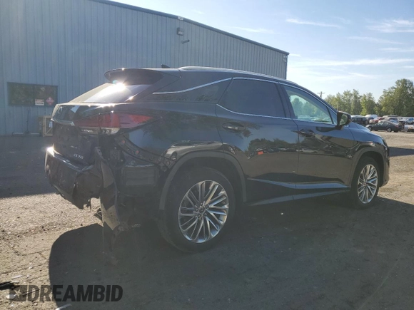 2021 Lexus RX 350 with VIN 2T2JZMDA8MC300445, listed as a Copart auction lot 55858515 with 42,754 mi miles and Salvage title. Bid and sale history available at DreamBid. Image 3.