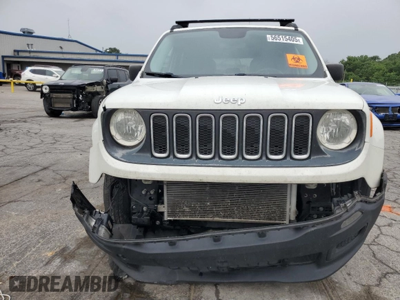 2017 Jeep Renegade Sport with VIN ZACCJBAB0HPF11056, listed as a Copart auction lot 56515405 with 159,547 mi miles and Salvage title. Bid and sale history available at DreamBid. Image 5.