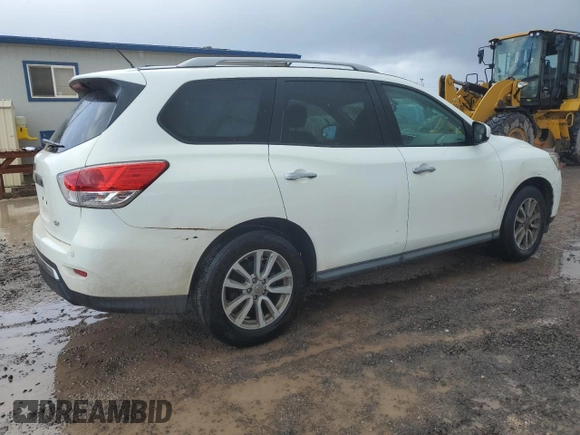 2016 Nissan Pathfinder SV with VIN 5N1AR2MN2GC641599, listed as a Copart auction lot 53649455 with 74,522 mi miles and Clean Title. Bid and sale history available at carsss.com. Image 3.