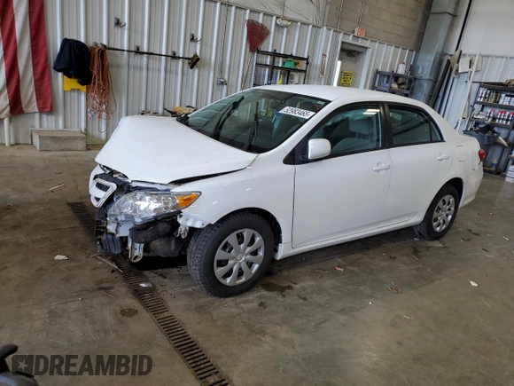 2011 Toyota Corolla L with VIN 2T1BU4EE9BC613848, listed as a Copart auction lot 52983465 with 189,584 mi miles and Non Repairable. Bid and sale history available at carsss.com. Image 1.