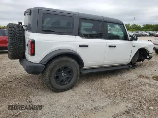 2024 Ford Bronco Wildtrak with VIN 1FMEE2BP9RLA07694, listed as a Copart auction lot 51856335 with 21,102 mi miles and Salvage title. Bid and sale history available at DreamBid. Image 3.