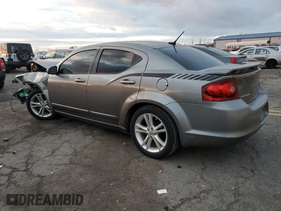 2012 Dodge Avenger SXT Plus with VIN 1C3CDZEGXCN310082, listed as a Copart auction lot 82546944 with Not Provided miles and Salvage Title. Bid and sale history available at carsss.com. Image 2.