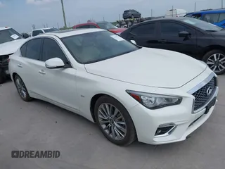 2020 Infiniti Q50 Pure z VIN JN1EV7AP7LM201535, wystawiony jako IAAI lot #42055768 z przebiegiem 49 296 mil mil oraz . Historia ofert i sprzedaży dostępna na DreamBid. Obrazek 1.
