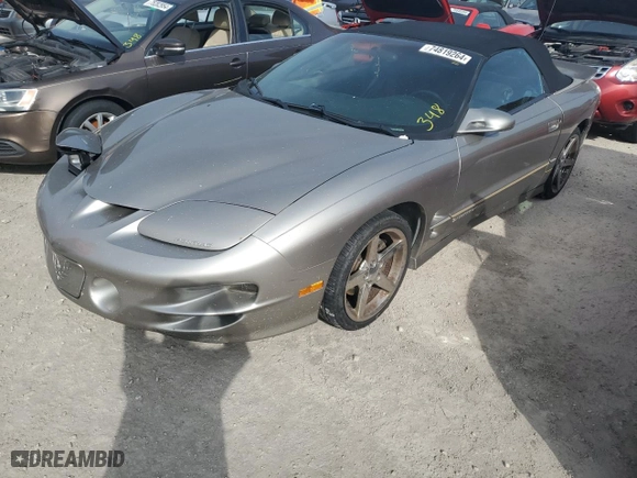 2002 Pontiac Firebird Trans Am with VIN 2G2FV32G022171702, listed as a Copart auction lot 74819264 with 0 mi miles and Non Repairable. Bid and sale history available at carsss.com. Image 1.