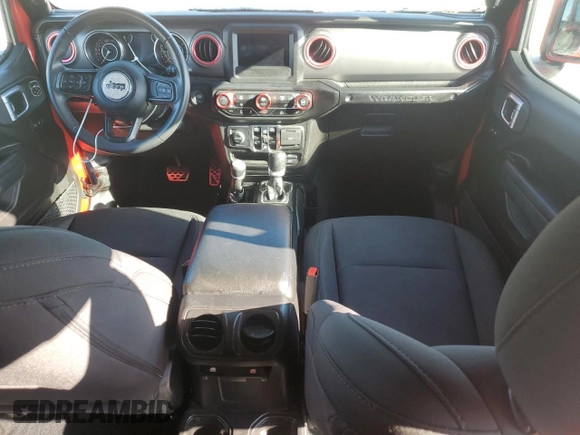 2022 Jeep Wrangler Unlimited Willys with VIN 1C4HJXDN7NW237703, listed as a Copart auction lot 73889984 with Not Provided miles and Non Repairable. Bid and sale history available at DreamBid. Image 8.