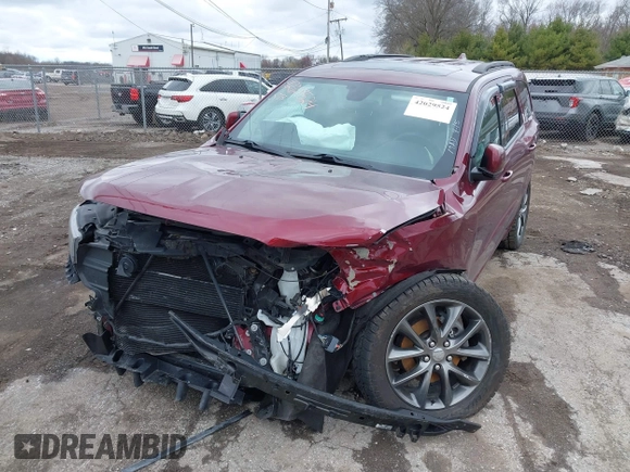 2018 Dodge Durango GT with VIN 1C4RDJDG1JC101816, listed as a IAAI auction lot 42029524 with 51,189 mi miles and . Bid and sale history available at DreamBid. Image 18.