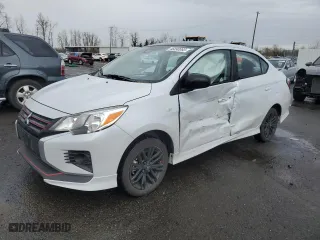 2024 Mitsubishi Mirage G4 ES with VIN ML32FUFJ0RHF06480, listed as a Copart auction lot 46890065 with 14,428 mi miles and Salvage Title. Bid and sale history available at carsss.com. Image 1.