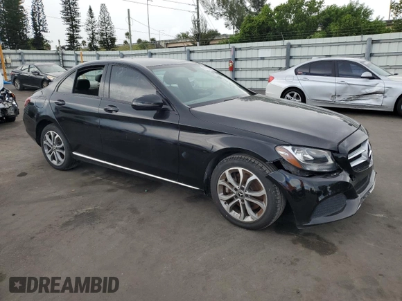 2017 Mercedes-Benz C 300 with VIN 55SWF4JB1HU233784, listed as a Copart auction lot 62966235 with 110,834 mi miles and Clean title. Bid and sale history available at DreamBid. Image 4.