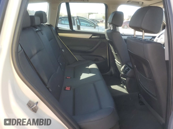 2017 BMW X3 sDrive28i with VIN 5UXWZ7C54H0U47165, listed as a Copart auction lot 49255465 with 57,242 mi miles and Salvage Title. Bid and sale history available at DreamBid. Image 11.
