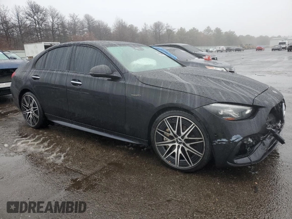 2023 Mercedes-Benz C 43 AMG with VIN W1KAF8HB9PR105901, listed as a Copart auction lot 44231895 with Not Provided miles and Non Repairable. Bid and sale history available at DreamBid. Image 4.