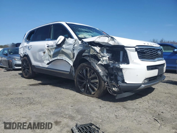 2021 Kia Telluride SX with VIN 5XYP5DHC7MG142335, listed as a Copart auction lot 52607875 with 75,420 mi miles and Salvage Title. Bid and sale history available at carsss.com. Image 4.