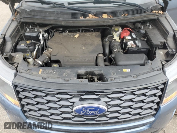2018 Ford Explorer Sport z VIN 1FM5K8GT6JGC60079, wystawiony jako Copart lot #47173625 z przebiegiem Nie podano mil oraz Szkoda całkowita • Salvage title. Historia ofert i sprzedaży dostępna na DreamBid. Obrazek 14.