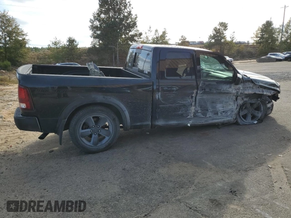 2019 Ram 1500 Classic Warlock with VIN 1C6RR6GGXKS740561, listed as a Copart auction lot 78743024 with 0 mi miles and Salvage Title. Bid and sale history available at carsss.com. Image 3.