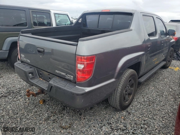 2011 Honda Ridgeline RT with VIN 5FPYK1F25BB008666, listed as a Copart auction lot 74420454 with 0 mi miles and Non Repairable. Bid and sale history available at carsss.com. Image 3.