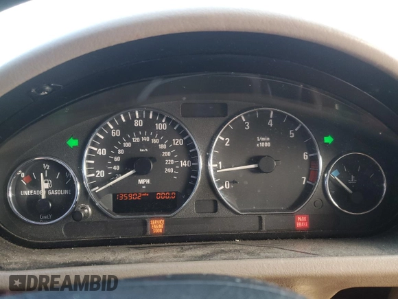 2001 BMW Z3 2.5 z VIN WBACN33471LM03467, wystawiony jako Copart lot #45764405 z przebiegiem 135 902 mil mil oraz Szkoda całkowita • Salvage title. Historia ofert i sprzedaży dostępna na DreamBid. Obrazek 9.