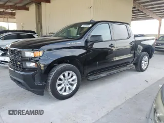 2022 Chevrolet Silverado 1500 Custom with VIN 3GCPWBEK0NG214671, listed as a Copart auction lot 51872465 with 92,684 mi miles and Non Repairable. Bid and sale history available at DreamBid. Image 1.