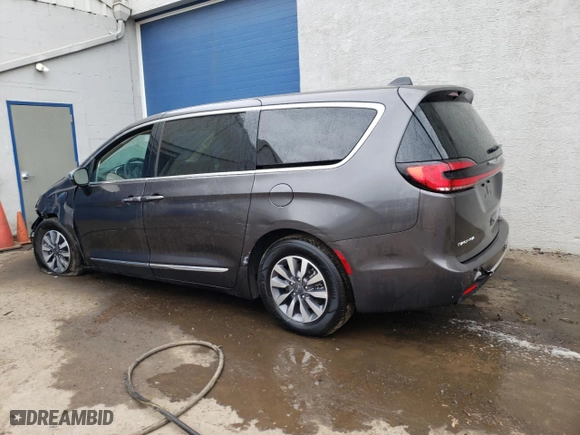 2023 Chrysler Pacifica Hybrid Limited with VIN 2C4RC1S74PR588693, listed as a Copart auction lot 72932704 with 10,241 mi miles and Salvage Title. Bid and sale history available at carsss.com. Image 2.