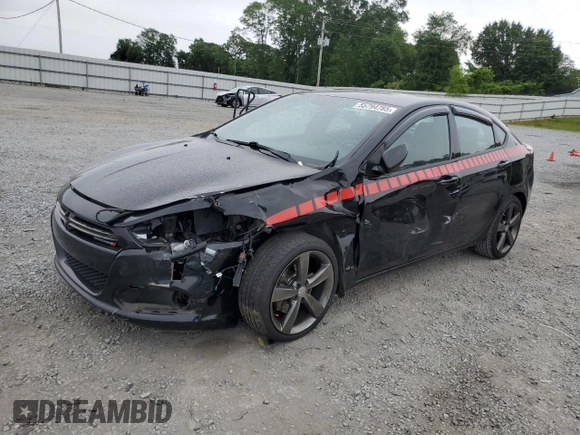 2015 Dodge Dart GT with VIN 1C3CDFEB7FD180789, listed as a Copart auction lot 55794785 with 143,147 mi miles and Salvage title. Bid and sale history available at DreamBid. Image 1.