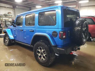 2021 Jeep Wrangler Unlimited Rubicon with VIN 1C4JJXFM7MW702520, listed as a Copart auction lot 41609735 with 11,184 mi miles and Salvage Title. Bid and sale history available at carsss.com. Image 2.