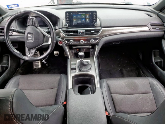 2019 Honda Accord Sport with VIN 1HGCV2E30KA033074, listed as a Copart auction lot 59763995 with 130,434 mi miles and Salvage title. Bid and sale history available at DreamBid. Image 8.