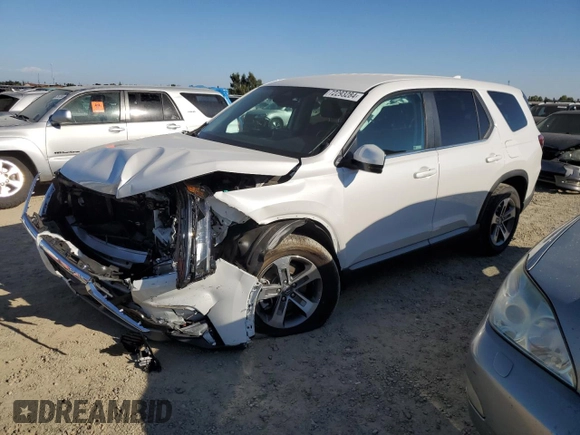 2024 Honda Pilot EX-L 8 Passenger with VIN 5FNYG1H41RB017772, listed as a Copart auction lot 72293284 with 0 mi miles and Salvage Title. Bid and sale history available at carsss.com. Image 1.