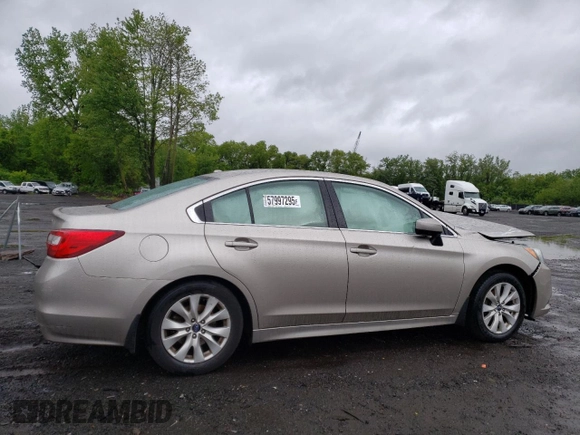 2015 Subaru Legacy Premium with VIN 4S3BNAC62F3017857, listed as a Copart auction lot 57997295 with 35,252 mi miles and Salvage title. Bid and sale history available at DreamBid. Image 3.