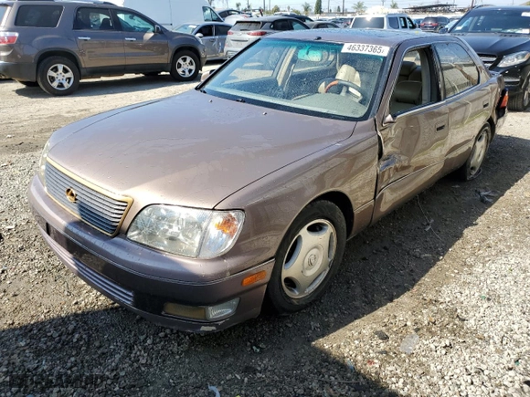 1999 Lexus LS 400 Luxury Sdn with VIN JT8BH28F1X0155350, listed as a Copart auction lot 46337365 with 226,063 mi miles and Salvage Title. Bid and sale history available at carsss.com. Image 1.
