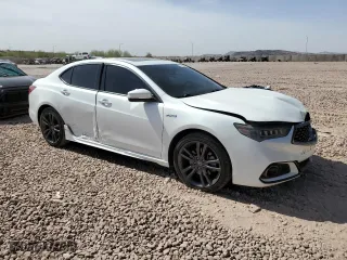 2018 Acura TLX w/A-SPEC Pkg with VIN 19UUB2F63JA000669, listed as a Copart auction lot 47323585 with 86,995 mi miles and Salvage Title. Bid and sale history available at carsss.com. Image 4.