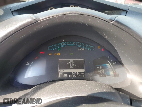 2017 Nissan LEAF SL with VIN 1N4BZ0CP4HC307159, listed as a Copart auction lot 86142364 with 44,144 mi miles and Salvage Title. Bid and sale history available at carsss.com. Image 9.