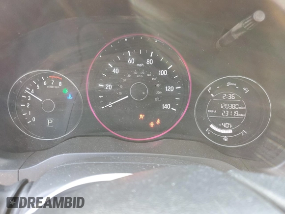 2017 Honda HR-V EX with VIN 3CZRU5H58HM726779, listed as a Copart auction lot 42547295 with 120,380 mi miles and Salvage Title. Bid and sale history available at carsss.com. Image 9.