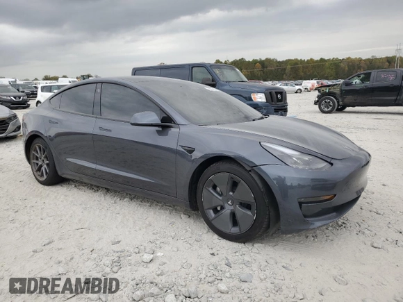 2023 Tesla Model 3 with VIN 5YJ3E1EA2PF417931, listed as a Copart auction lot 78886514 with 12,441 mi miles and Salvage Title. Bid and sale history available at DreamBid. Image 4.
