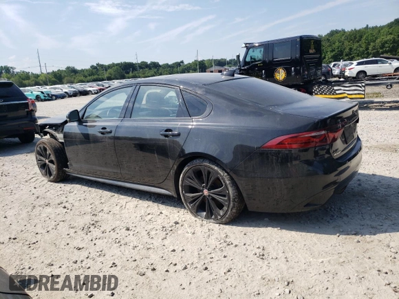 2021 Jaguar XF R-Dynamic SE with VIN SAJBL4GX4MCY88798, listed as a Copart auction lot 58915904 with 35,875 mi miles and Salvage Title. Bid and sale history available at carsss.com. Image 2.