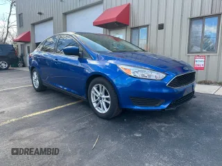 2018 Ford Focus SE with VIN 1FADP3FE3JL244605, listed as a Copart auction lot 51377045 with 124,075 mi miles and Clean Title. Bid and sale history available at carsss.com. Image 1.