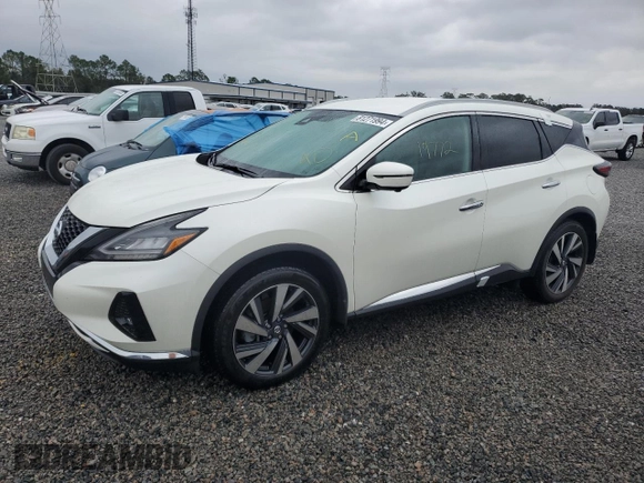 2022 Nissan Murano SL with VIN 5N1AZ2CJ8NC109530, listed as a Copart auction lot 81271994 with 19,772 mi miles and Salvage Title. Bid and sale history available at carsss.com. Image 1.