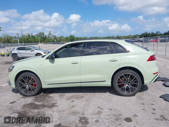 2023 Audi Q8 Premium Plus z VIN WA1EVBF14PD016072, wystawiony jako IAAI lot #41947316 z przebiegiem Nie podano mil oraz . Historia ofert i sprzedaży dostępna na DreamBid. Obrazek 14.