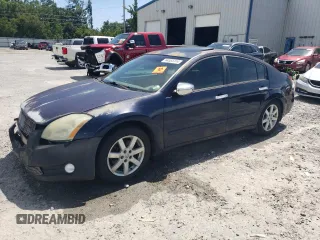 2005 Nissan Maxima 3.5 SL with VIN 1N4BA41E15C835186, listed as a Copart auction lot 64555314 with 163,338 mi miles and Salvage Title. Bid and sale history available at carsss.com. Image 1.