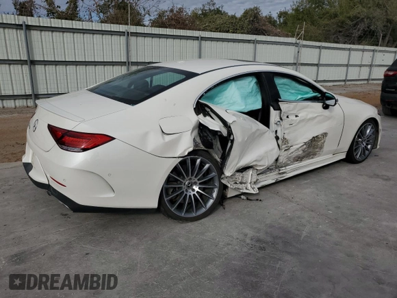 2019 Mercedes-Benz CLS with VIN WDD2J5JB0KA028192, listed as a Copart auction lot 82906644 with 29,092 mi miles and Salvage Title. Bid and sale history available at carsss.com. Image 3.