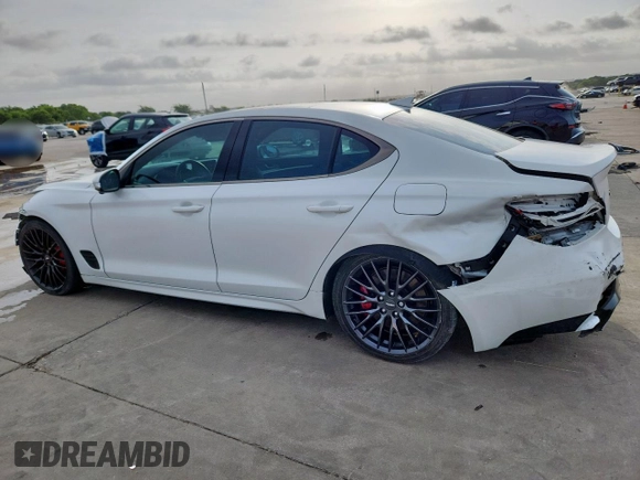 2022 Genesis G70 Launch Edition с VIN KMTG14TEXNU081102, выставлен на аукционе Copart как лот 61420155 с пробегом 38 405 миль миль и Списание • Salvage title. История ставок и продаж доступна на DreamBid. Изображение 2.