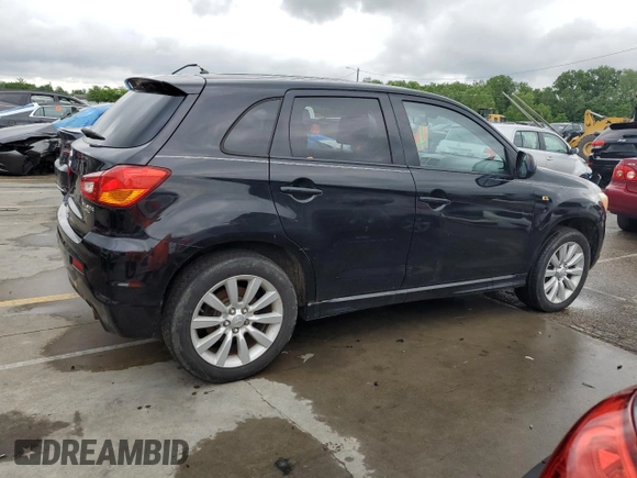 2011 Mitsubishi Outlander SE with VIN JA4AR4AUXBZ024544, listed as a Copart auction lot 58465235 with 152,914 mi miles and Salvage title. Bid and sale history available at DreamBid. Image 3.
