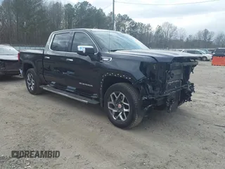 2024 GMC Sierra 1500 SLT with VIN 1GTUUDE80RZ266610, listed as a IAAI auction lot 41697554 with 20,627 mi miles and . Bid and sale history available at DreamBid. Image 1.