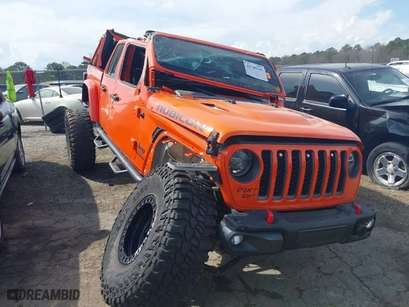 2020 Jeep Gladiator Rubicon with VIN 1C6JJTBG0LL164890, listed as a IAAI auction lot 41795545 with 77,860 mi miles. Bid and sale history available at carsss.com. Image 6.
