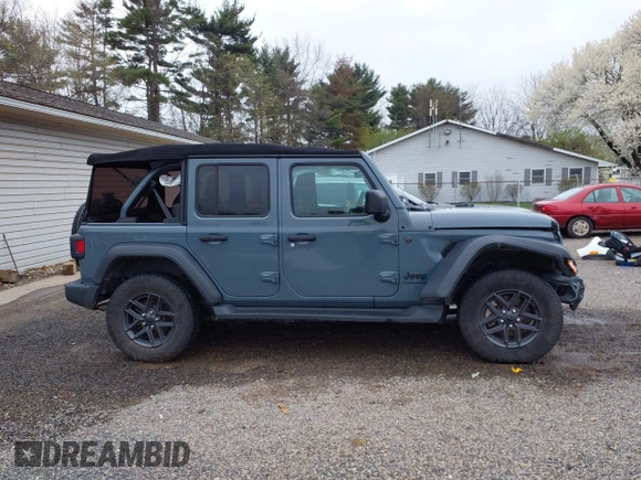2024 Jeep Wrangler Sport S with VIN 1C4PJXDN3RW124591, listed as a IAAI auction lot 41984208 with 30,271 mi miles and . Bid and sale history available at DreamBid. Image 13.