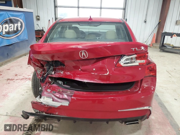 2019 Acura TLX with VIN 19UUB2F32KA008690, listed as a Copart auction lot 80635604 with 79,464 mi miles and Salvage Title. Bid and sale history available at carsss.com. Image 6.