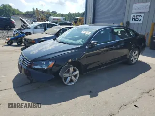 2014 Volkswagen Passat S with VIN 1VWAT7A31EC023187, listed as a Copart auction lot 61776575 with Not provided miles and Salvage title. Bid and sale history available at DreamBid. Image 1.