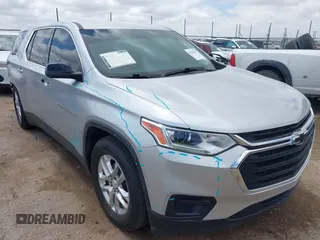 2021 Chevrolet Traverse LS with VIN 1GNERFKW2MJ186230, listed as a IAAI auction lot 42128181 with 83,525 mi miles and . Bid and sale history available at DreamBid. Image 1.