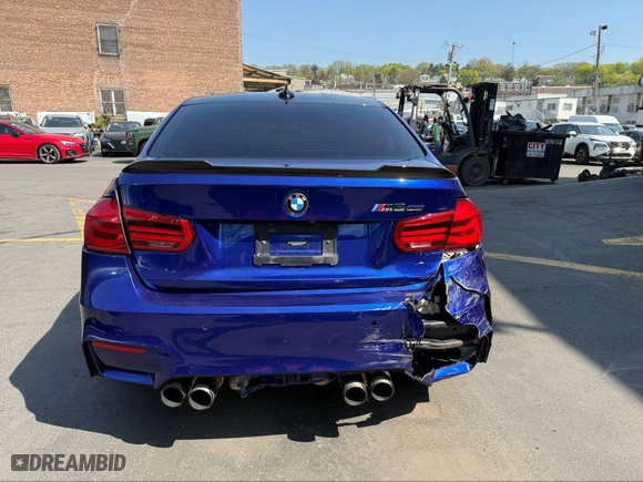 2018 BMW M3 with VIN WBS8M9C59J5L71951, listed as a IAAI auction lot 42129203 with 50,011 mi miles. Bid and sale history available at carsss.com. Image 6.