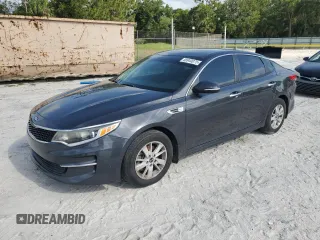 2017 Kia Optima LX with VIN 5XXGT4L38HG175450, listed as a Copart auction lot 58940075 with 124,282 mi miles and Salvage title. Bid and sale history available at DreamBid. Image 1.